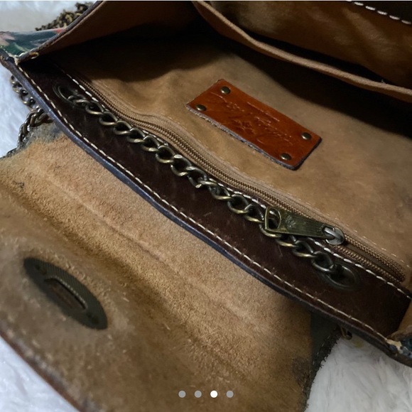 Patricia Nash Leather Babuino Chain purse - Picture 3 of 3